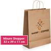 TuoGadget "Shopper carta kraft personalizzate L"