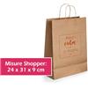 TuoGadget "Shopper personalizzate carta kraft M"