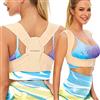 Vicorrect Correttore Posturale Spalle Schiena per Donne e Uomini, Fascia Posturale Spalle e Schiena Ajustable Raddrizzatore Della Parte Superiore Schiena Fornisce Sollievo dal Dolore a Collo, Schiena Alta L/XL