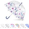 Totes - Ombrello trasparente per bambini con manico facile da impugnare, Principessa dell', Kids - 38 Canopy, Ombrello trasparente a bolle con tettuccio a cupola, design leggero, protezione da vento