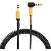 Yizhet Cavo Aux Audio Compatibile con Cuffie Marshall Major III Marshall Major II Major I Marshall Monitor 3,5mm Jack Cavo Audio Stereo di Ricambio con Telecomando & Microfono (1,2m, Nero)