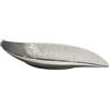 GILDE Ciotola decorativa moderna per chiavi, in ceramica, colore: argento grigio, lunghezza 48,5 cm