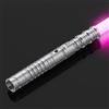nmoiww Spada Laser, 12 modalità RGB, Giocattolo Spada Laser a 15 Colori Ricaricabile con LED avanzati ed Effetti sonori (Argento)