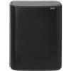 Brabantia (TG. 1 secchio (60L)) Brabantia Bo Touch Bin Pattumiera, Metallo, Nero Opaco, 60