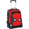 Maricart | Zaino Trolley Scuola Elementare per Bambini 34x25x52 cm con Ruote in Gomma Zainetto da Bambino - Spiderman