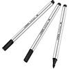 STABILO - Premium Fibre-Tip Pen con Brush Tip Pen 68 pennello - Confezione da 3 - Nero