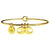 KIDULT BRACCIALE RIGIDO KIDULT CON INFINITO PLACCATO ORO