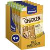 Vitakraft Pure Chicken Filets, snack cane, filetto di pollo con formaggio, snack per l'addestramento del cane, senza zuccheri aggiunti (9x 80g)