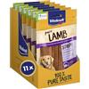Vitakraft Pure Lamb Strips, snack cane, strisce con carne di agnello, snack per l'addestramento del cane, senza zuccheri aggiunti (11x 80g)