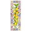 Vilber, Tappeto Vinile Cucina, Salotto, Corridoio, Limoni. Multicolore. Dimensioni: 50 x 140 cm. Capri 01