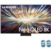 Samsung TV Neo QLED 8K 65" QE65QN800DTXZT Smart TV Wi-Fi Graphite Black 2024, NQ8 AI GEN2 Processor 8K, 8K AI Upscaling, Infinity One Design, Dolby Atmos