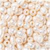 Fashewelry 100 perline naturali coltivate d'acqua dolce ovali, colore conchiglia, per fare collane, bracciali, orecchini, gioielli, 7-10 mm