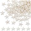 SUNNYCLUE 1 Scatola 150 Pezzi Perline Stelle Marine Stile Boho Bianco Puro Turchese Sintetico Stelle Marine Perline Animali Sfusi Ciondoli Estive Mare Oceano Distanziatric