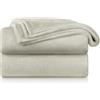 Blumtal Coperta Pile 220x240cm - Coperta Plaid divano super morbida - Coperta Divano certificata OKEO-Tex - color sabbia