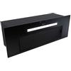 GLOBALO Cappa aspirante da incasso per cucina, ventilatore, filtro grasso, cappa sottopiano con illuminazione, larghezza di incasso 80 cm, 4 livelli di potenza, acciaio laccato, Agendero 80.2 nero, nero