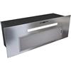 GLOBALO Cappa aspirante da incasso per cucina, ventilatore, filtro grasso, cappa sottopiano con illuminazione, larghezza di incasso 80 cm, 4 livelli di potenza, acciaio inox, Agendero 80.2 Inox