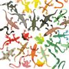 DOITEM 27Pcs Rettile Giocattoli Figure Animali Figure Animali Plastica Rettile Serpente Lucertole Frog Crocodile Giocattoli Set Animali Giocattoli per Bambini Progetto Scientifico
