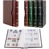 Prophila Collection Prophila Leuchtturm classificatori 60 Pagina Bianco con Cofanetto Rosso