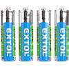 EXTOL LIGHT Batterie al cloruro di zinco, 4 pezzi, 1,5 V AAA (LR03)