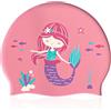KCOQINA Cuffia da Piscina Bambina in Silicone, Cuffia da Nuoto Bambini, Cuffia Piscina Bambino Elastico Impermeabile Antiscivolo con Tappi per Orecchie e Clip per Naso per Ragazzi Ragazza
