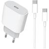 Aovyneei Caricatore Rapido USB C 20W Per iPhone 15/15 Pro/15 Pro Max, Certificato MFi Caricabatterie e Type C to C Cavo di Ricarica 3.3ft Per iPad Pro/Air, USBC Spina Alimentatore Presa Carica Adattatore Muro