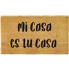 Comart - Zerbino Gag in Cocco - 40x70 cm - Tappetino Simpatico con Scritte Divertenti - per Ingresso Esterno e Interno - Fondo Antiscivolo - Pulizia Facile - Arredo e Regali Casa - Mi Casa Es Tu Casa