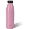wenco Borraccia in acciaio inox, 0,5 l/500 ml, isolata e antigoccia, per bevande fredde e calde, utilizzabile anche come thermos, senza BPA, rosa fenicottero