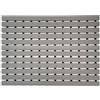 Nicoman Zerbino con doghe per Esterni, drenaggio, Opaco, per Giardino, Ingresso, capannone, Garage, Piscina, Antiscivolo, Facile da Pulire (Grigio, 61 x 43 cm)