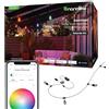 Nanoleaf Matter Essentials, Catena Luminosa Esterno Starter Kit 30M LED RGBICW - Luci Led 16M Colori, IP65 Impermeabile, 40 Lampadine LED, WiFi Bluetooth & Matter, Adatto per Giardino Balcone Gazebo