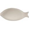Villa d'Este Home Tivoli Piatto ovale da portata in ceramica 37x15,3 cm, stile coastal, bianco, Kos