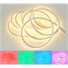 TRIO LIGHTING FOR YOU Reality LED Stripe Neon R65585100, plastica bianca, LED RGB 20 Watt inclusa, 500 cm accorciabile, telecomando