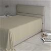 Italian Bed Linen Lenzuolo Sopra MAX COLOR Singolo 150x300 cm, 100% Cotone Made in Italy - Lenzuola Letto Singolo in Tinta Unita - TORTORA