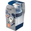 LocknLock TO GO Two Way Box con spork | 310 + 560 ml | Ø 98 x 180 mm | Tazza per yogurt con posacenere | 100% aria e impermeabile Meal Prep Box | Lavabile in lavastoviglie e microonde | Senza BPA