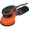 Black & Decker BLACK+DECKER KA199-QS Levigatrice Roto-Orbitale con Sacchetto raccoglipolvere, Potenza 240 W