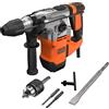 Black & Decker BLACK+DECKER Martello Tassellatore e Scalpellatore con Accessori in Valigetta BEHS03K-QS