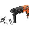 Black & Decker BLACK+DECKER BEHS01-Q Martello combinato tassellatore scalpellatore, Potenza colpo 1,4 J, Attacco mandrino SDS-Plus
