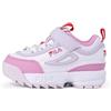 Fila Disruptor E CB TDL, Scarpe da Ginnastica Bambine e Ragazze, White Moonlite Mauve, 19 EU