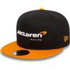 New Era 9FIFTY Snapback McLaren Racing Essentials Formula 1, Berretto Nero da Uomo, Nero, Taglia Medio-Grande