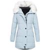 Kobilee Parka Donna Caldo con Cappuccio Giacca Invernale Imbottito Lungo Cappotto Offerta Lana Giacche Invernali Curvy Foderato Giubbotto Invernale Piumino Elegante