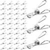 zrfgbxim 120 PzMollette in Acciaio Inox per Stendibiancheria, Mollette Panni, Piccole Mollette in Metallo Antiscivolo, Clips per Bucato Asciugamano Vestiti Sacchetti Snack Calzini