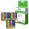 InkJello Compatibile Inchiostro Cartuccia Sostituzione Per Epson XP102 XP202 XP205 XP212 XP215 XP225 XP30 XP302 XP305 XP312 XP315 XP322 XP325 XP402 XP405 XP405WH XP412 XP415 18XL (BK/C/M/Y, 14-Pack)