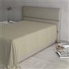 Italian Bed Linen Lenzuolo Sopra MAX COLOR Piazza e Mezza 180x300 cm, 100% Cotone Made in Italy - Lenzuola Letto Piazza e Mezza in Tinta Unita - TORTORA