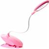 HIMRY® Lampada Clip LED Continuo Dimmerabili, Sensore tattile, Collo Flessibile, Portatile LED Ricaricabile USB Lampada da Tavolo, Lampada Lettura, Luminosa Regolabile Continuo, pink, KXD6000N-pink