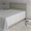 Italian Bed Linen Lenzuolo Sopra MAX COLOR Singolo 150x300 cm, 100% Cotone Made in Italy - Lenzuola Letto Singolo in Tinta Unita - GRIGIO CHIARO