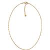 day berlin day.berlin collana Twist donna elegante, catena sottile ritorta a corda stile singapore 40+5cm regolabile, acciaio inox 316L impermeabile, argento, oro rosa o oro 18k placcato