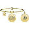 KIDULT - Bracciale in acciaio 316L e Pvd Gold | Love