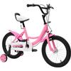 ARBGO Bicicletta per bambini da 16 pollici, bicicletta per bambini, con ruote di supporto, freno a contropedale, sedile regolabile per 5-8 anni, ragazza rosa