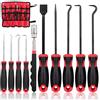 Swpeet Set di 9 ganci lunghi con kit di strumenti telescopici magnetici, raschiatori di precisione, raschietto, rimozione tubi, estrattori, perfetti per strumenti automobilistici ed elettronici