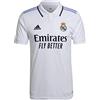 adidas Real Madrid Season 2022/2023 Official Home T-Shirt, White, XS Uomo