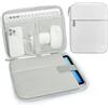 Dadanism 9-11 Tablet Borsa Imbottita per iPad (A16) 11, iPad Air 11 M4/M3, iPad Pro 11 M5/M4, iPad 10a Gen/Air 5 10,9, iPad 9/8/7a Gen 10,2, Galaxy Tab A11+ 11, Tab M11 11, Grigio + Bianco
